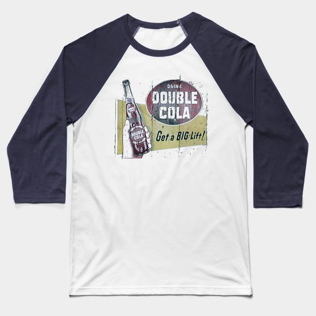 DRINK DOUBLE COLA Baseball T-Shirt by tomburns